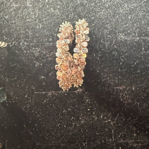 925‎ Italy Silver Hoop Earrings - Picture 4 of 5